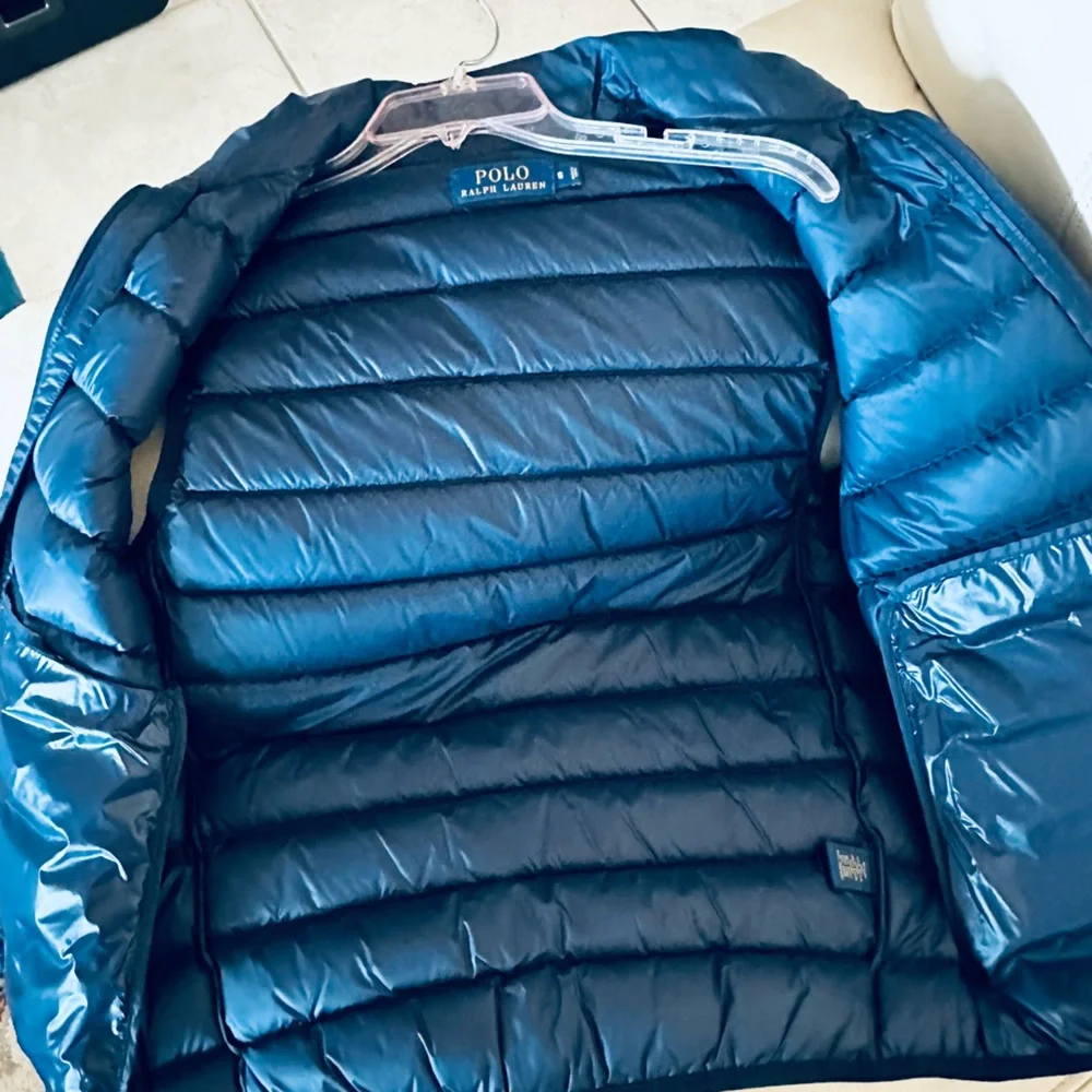 Polo by Ralph Lauren Men's Dark Blue Quilted Vest